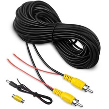 LBW Premium Backup Camera RCA Video Cable, Car 33 feet 10 meters , Black