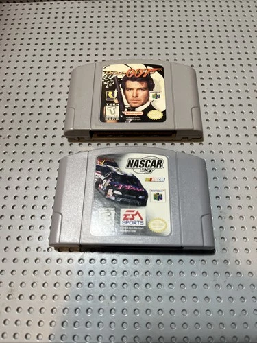 VINTAGE NINTENDO N64 GAMES - NASCAR 99 & 007 GoldenEye Untested VGC