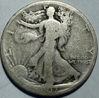 Walking Liberty Half Dollar 1917-S - Reverse "S" -  .900 Silver - Hole Filler!