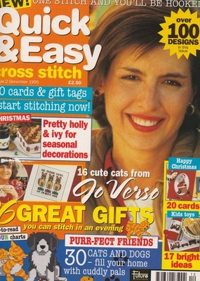QUICK & EASY Cross Stitch  Magazine - Issue No 2 December 1995