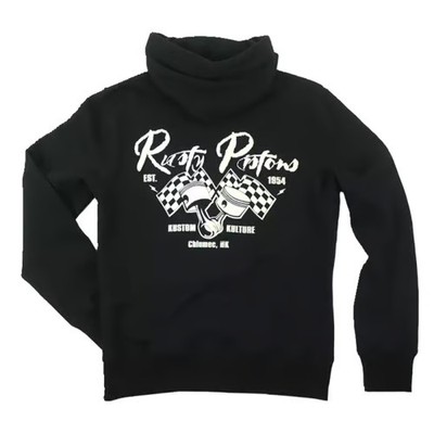 Rusty Pistons Riggins Black Zip Up Hoodie Size L