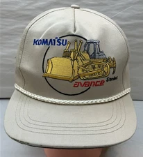 Vintage Komatsu Avance Series Hat 90s Construction Adjustable Cap