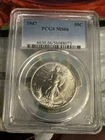 1947 50C Walking Liberty Half Dollar PCGS MS66 Bright White