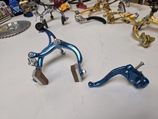 NOS 1980's Dia Compe MX901 Blue Rear Brakes w Tech 3 MX 121 Lever Old School BMX
