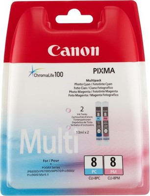 CANON CLI-8PC CLI-8PM PIXMA IP6600D Photo cyan Photo-magenta Original 