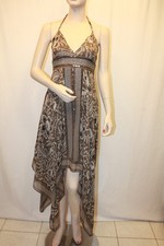 NEW BCBGMAXAZRIA LIGHT GREEN TEA SILK WOVEN IUJ63545/DC1182 DRESS SIZE 8