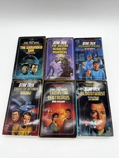 Star Trek Original Series 6 paperback books- see description for titles