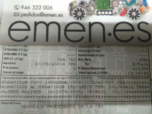 9651590880FTP619810A2C20000727 Bomba Inyeccion para FORD FIESTA (CBK) 20 665054 - Imagen 9 de 10