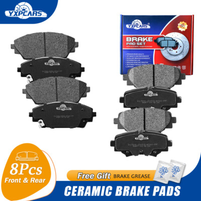 Front & Rear Ceramic Brake Pads for 2014 2015 2016 Mazda 3 Sport for Japan Model