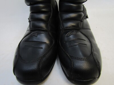 Alpinestars Mens Sz 8 US 40.5 EUR Black Zip Street Bike Motorcycle Riding Boots Alpinestars Mens Sz 8 US 40.5 EUR Black Zip Street Bike  main image 3