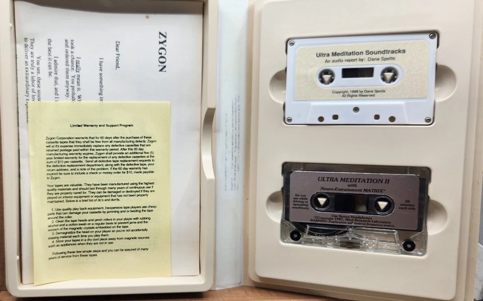 Ultra Meditation Zygon Two Powerful Meditation Cassette Neuro Ent Matrix Foto 3 de 4