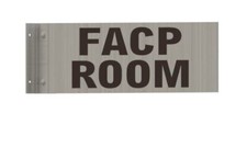 FACP Room Sign FIRE Alarm Control Panel Room-Two-Sided/Double-REF24-1027