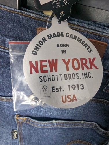 Schott - TRD1913.3 - Mens - Stretch - Slim Fit - Blue Jeans - W28L" L34.3" BNWT - Picture 4 of 12