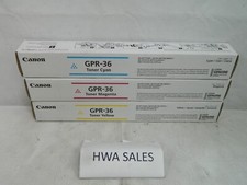 3 Genuine Canon GPR-36 3783B003AA 3784B003AA 3785B003AA Toners NEW OEM SEALED