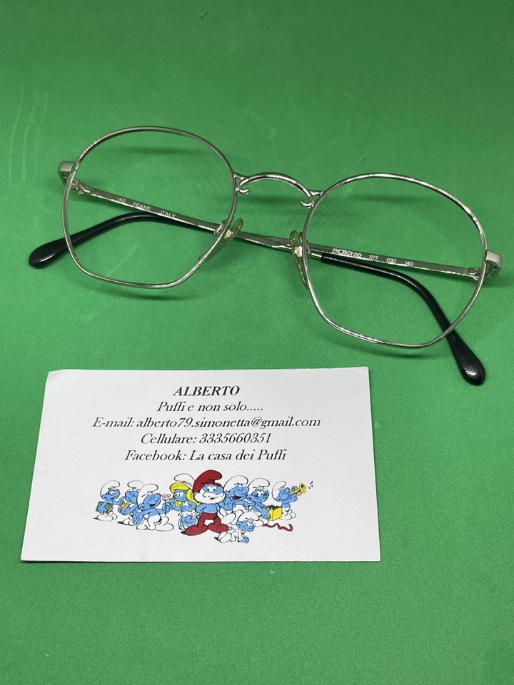 Occhiali Montatura Luxottica Vintage Fondo Di Magazzino - Immagine 3 di 3