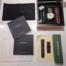 Panerai Luminor 1950 3 Days Chrono Flyback PCYC PAM00654 White Face - Pristine