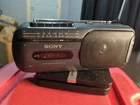 Vintage Sony CFM-155 AM/FM Radio Cassette-Corder Boombox Portable Works