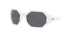 New Ray-Ban Sunglasses Acetate White Men Women RB 4337 6491/87 59 21 125 ITALY
