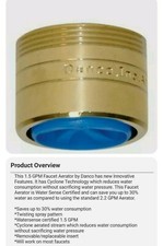 Danco 9D00010478 Dual Thread Polished Brass Faucet Aerator 15/16 x 55/64 in.