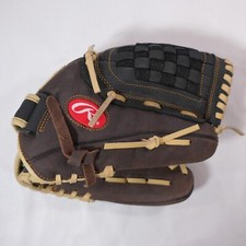 Rawlings RBG36BC 12.5" All Leather Shell Baseball Glove Left Hand  EXCELL COND 