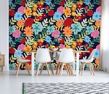 3D Colorful Flower R13675 Wallpaper Wall Mural Self-adhesive Removable Luna