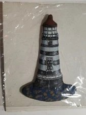 Creative Elements Painted Muslin Lighthouse PM121 Blue 