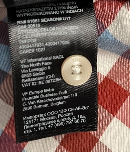 The North Face Kariertes Kurzarm Hemd mit Knopfleiste Herren Größe XXL - Bild 4 von 4