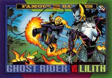 Tarjeta Base Ghost Rider vs Lilith / 1993 Marvel Universe Serie 4 (SkyBox) #147