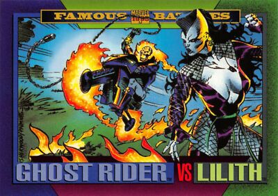 GHOST RIDER VS LILITH / 1993 Marvel Universe Series 4 (SkyBox