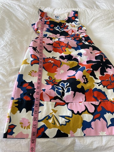 Anthropologie Whit Two | Women’s SZ 4 | Pink Floral Petal Cross Back Dress - Picture 3 of 11