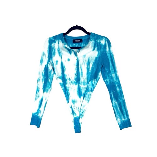 Pullover Rain Jacket Taille S Bleu Tie-dye - Occasion Bon état, Polyester, Style Windbreaker Femme