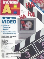 inCider A Magazine, April 1990 for Apple II II IIe IIc IIgs