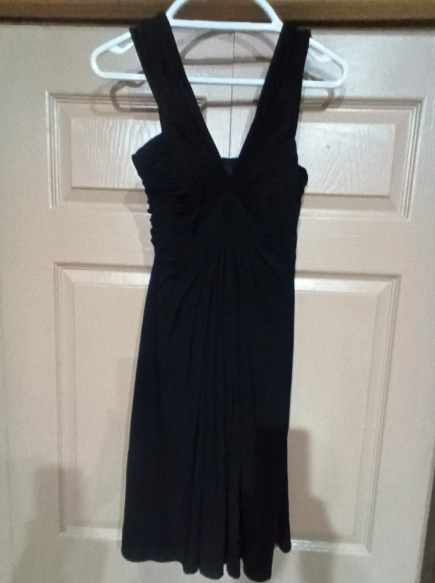 BCBG Maxazria Women s Black Short Evening Dress Zipper Back Size XS