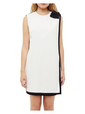 ted baker navy and white dress