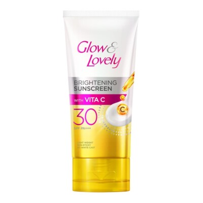 Glow and lovely Brightening Sunscreen SPF 30 | Vita C | PA ++++ Non sticky 50gm.