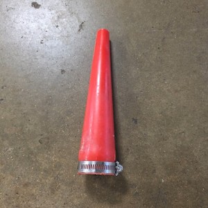 Maglite Flashlight Accessory Traffic Safety Wand Cone ORANGE/RED W/HOSE CLAMP