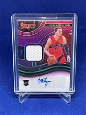 MALACHI FLYNN 2020-22 PANINI SELECT ROOKIE PATCH AUTO PURPLE PRIZM RC #D 65/99