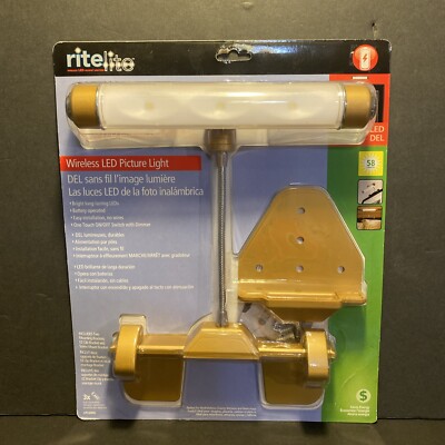 Ritelite Wireless LED Picture Light Battery Operated Frame Lamp w/ Mount 2015