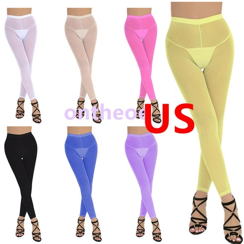 Women In Transparent Leggings