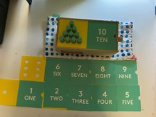 Lovevery Wooden Counting Slider Box Complete with Pegs and Cards