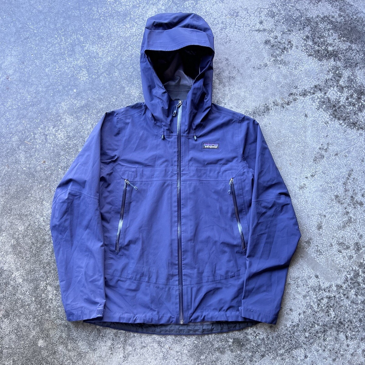 Patagonia Cloud Ridge Zip Up jacket Womens size Medium Solid Navy