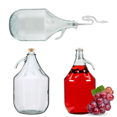 5L DEMIJOHN CARBOY Flip Top Schraubverschluss Spund Hausbrauen Wein Apfelwein Destillieren