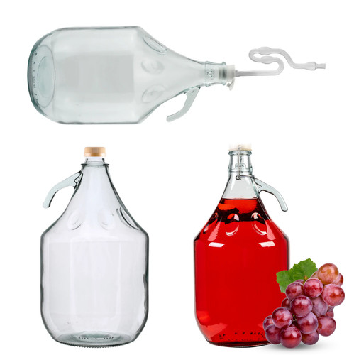 5L DEMIJOHN CARBOY Flip Top Schraubverschluss Spund Hausbrauen Wein Apfelwein Destillieren