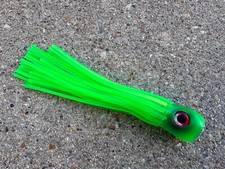 TACKLEWORKS Mini Chugger Scoop Head 6" señuelo de pesca Ballyhoo Marlin Mahi - verde