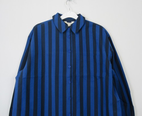 Seasalt Sea path Oversized Poplin Shirt Scallion Stripe Ink  12 - 20 RRP £62.95 - Picture 7 of 12