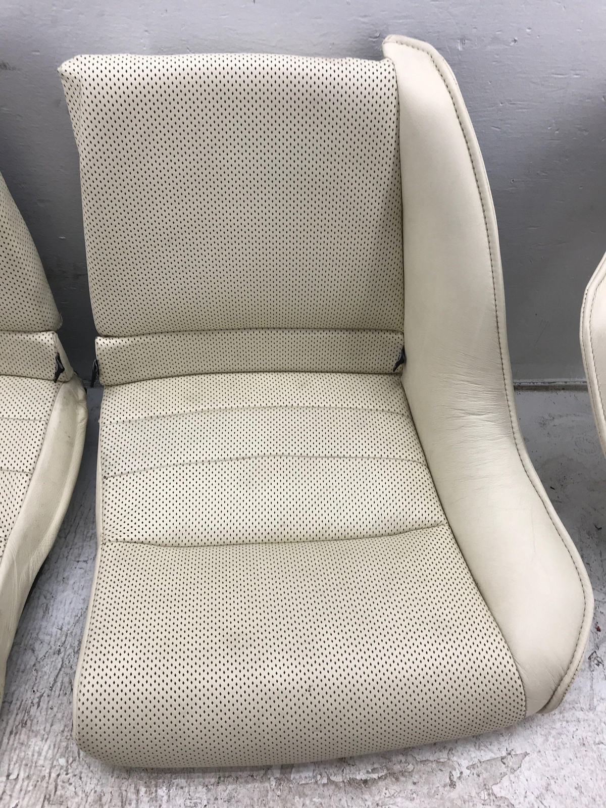 2010-2020 ASTON MARTIN RAPIDE REAR SEAT SET W/ HEATED/COOLED BEIGE LEATHER OEM