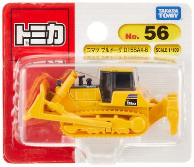 Takara Tomy Tomica No.056 Komatsu Bulldozer D155AX-6 Blister Mini Auto Spielz...