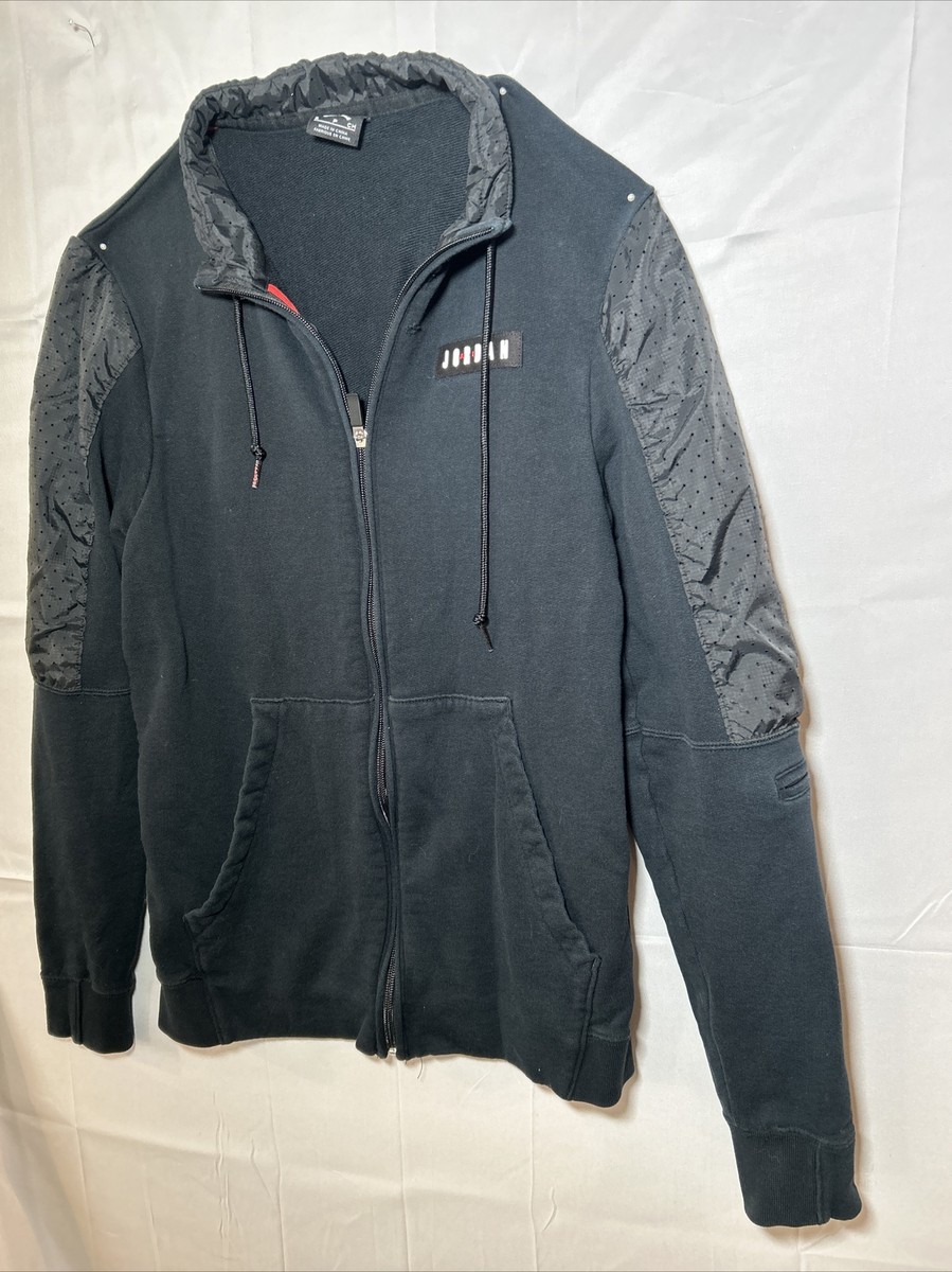 Air Jordan Vi 6 Black Vull Zip Bomber Jacket Mens Size Small Air Jordan Vi 6 Black Vull Zip Bomber Jacket Mens Size Small