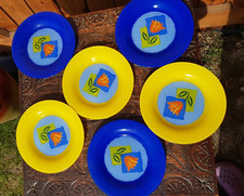 Arcoroc glass Matys Tulip side plates x 6