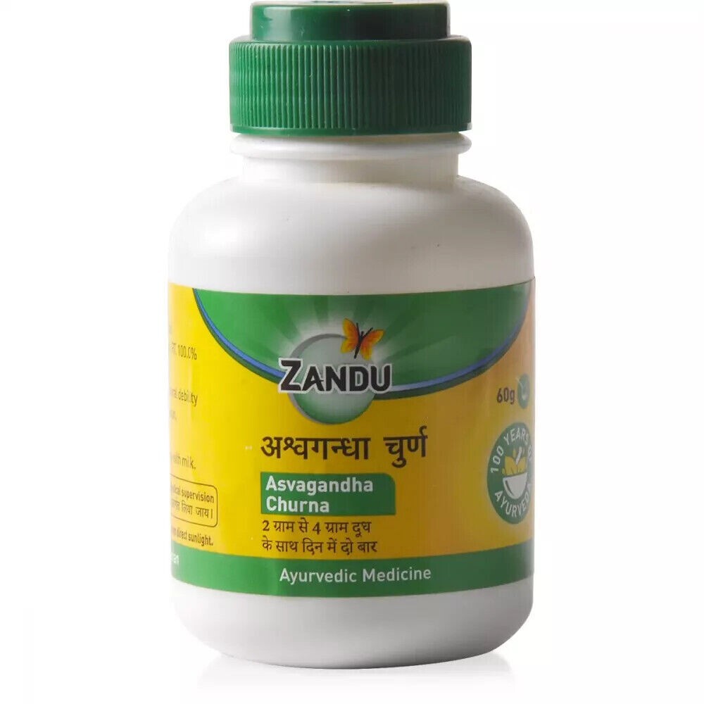 Zandu OR patanjal Ashvaganda Churna Powder Ayurveda Ayurvedic Herbal Product